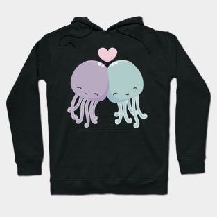 Kawaii cute jellyfish love Hoodie